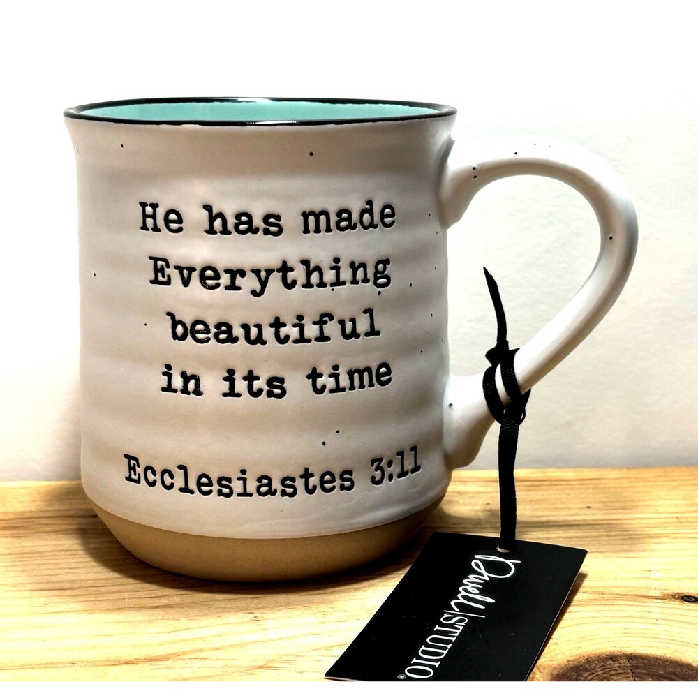 Dwell Studio He Has Made Everything Beautiful Ceramic Coffee Tea Mug Cup Gift